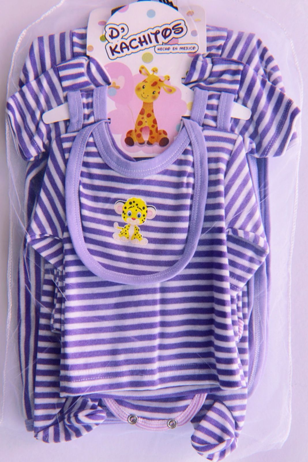 KIT ROPA DE ALGODON 7 PZS DE BEBÉ