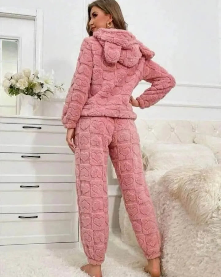 PIJAMA MUJER OREJITAS UNITALLA COLOR AZAR