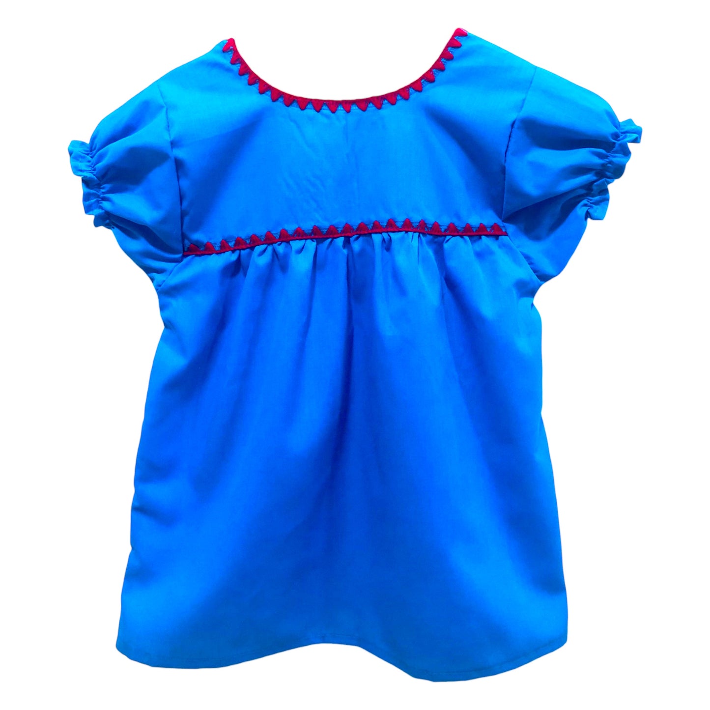 BLUSA MEXICANA TURQUESA MUJER