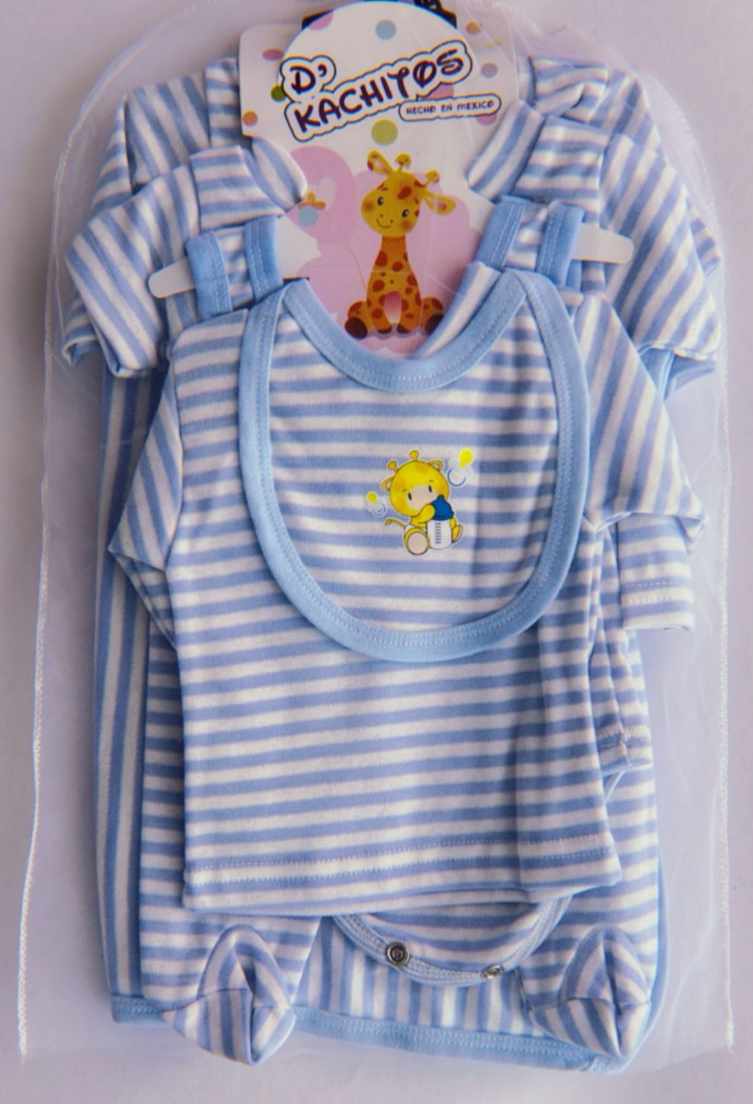 KIT ROPA DE ALGODON 7 PZS DE BEBÉ