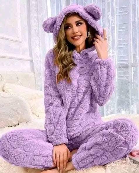 PIJAMA MUJER OREJITAS UNITALLA COLOR AZAR