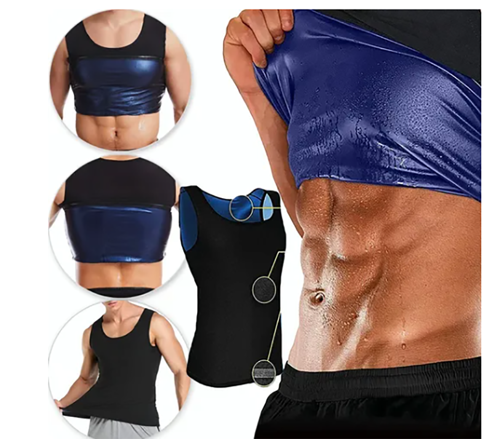 FAJA SAUNA HOMBRE MOLDEADORA TIPO CHALECO